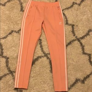 Adidas pink track pants